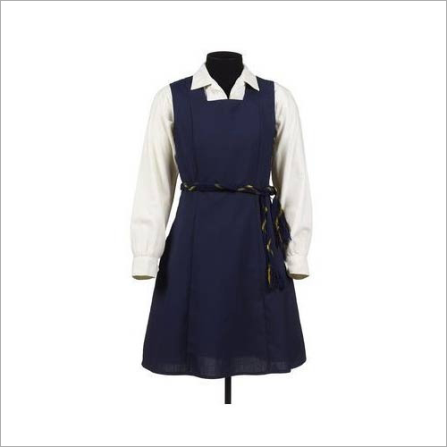 Girls Customized School Uniform - Cotton Blend, Long Sleeve, Standard Collar | Easy to Wash, Quick Dry, Skin Friendly Fabric