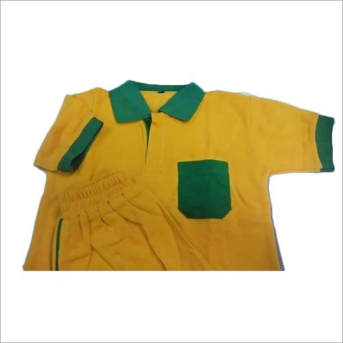 School Sports Uniform - Cotton, Short Long Sleeve, Straight Collar | Quick Dry, Washable, Dry Clean Friendly
