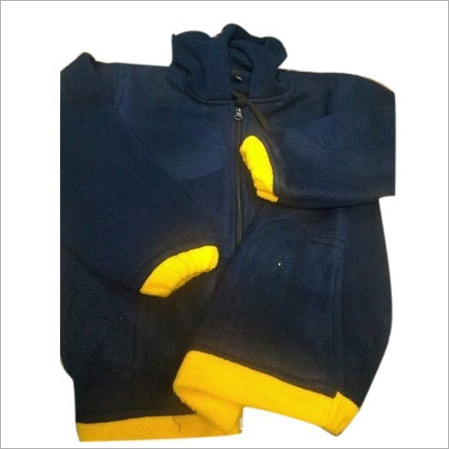 Dark Blue & Yellow Kids Jacket