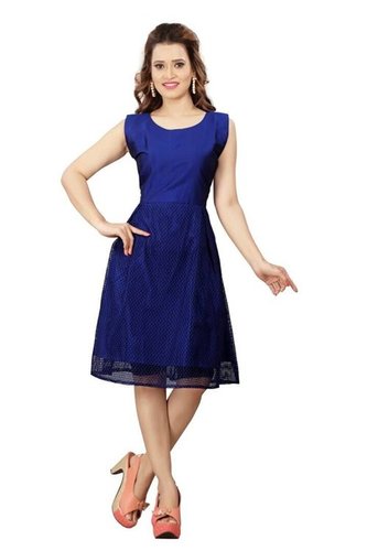 Designer Silk And Net Kurti Bust Size: 36 To 44 Up Inch (In)