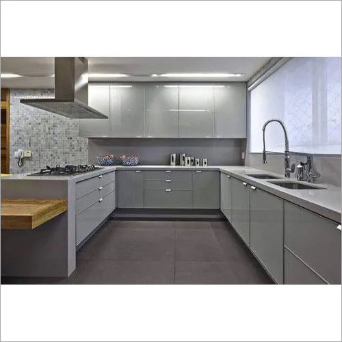 Apartment U Shaped Modular Kitchen