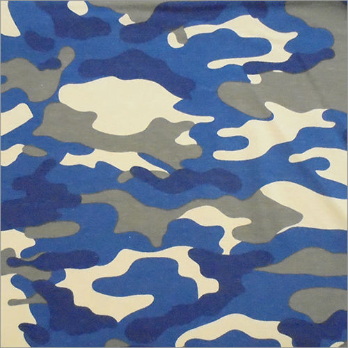 Washable Army Printed Cotton Knitted Fabric