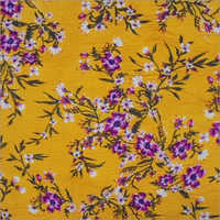 Rayon Crepe  with Flower Printed Fabric