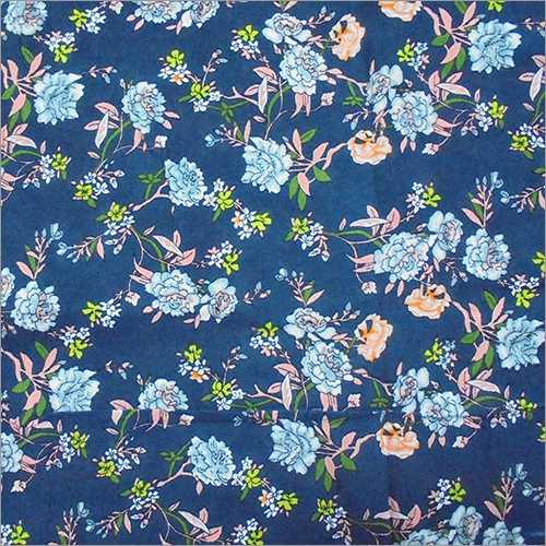 Retro Daisy Floral Print Fabric