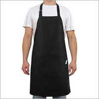 Kitchen Apron - Polyester, Free Size, Black | Adjustable Waist, Soft Straps, Lightweight, All-season Comfort, Sleeveless Classic Design