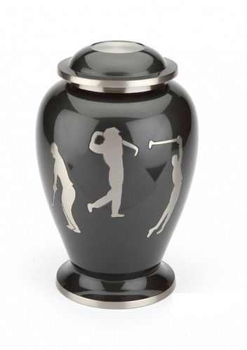 HOBBY GOLF GREY CREMATION ASHES URN