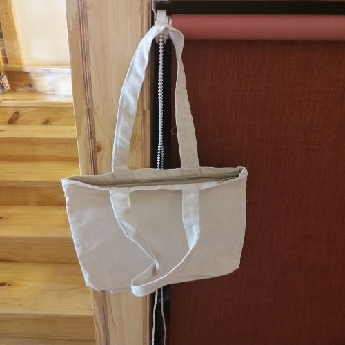 Jute Tote Bag - Excellent Grade Jute Fiber Customized Size Ivory White | Eco-Friendly Lightweight Zip Closure Ideal for Shopping