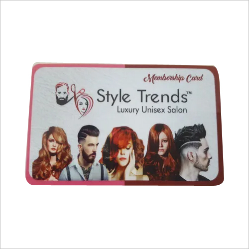 PVC Saloon & Spa Membership Card - 0.80mm Double Sided Rectangular Design | Glossy & Matte Finish, Flexible PVC Material, Unique Number & Data Encoding, Points & Discount Enabler