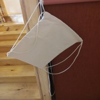 White Cotton Backpack