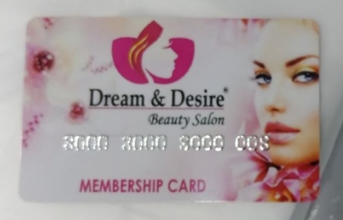 PVC Spa Membership Card - 0.80mm Thickness, Glossy & Matt Finish | Flexible Material, Embossed Unique Design, Stylish Look, Exclusive Pattern