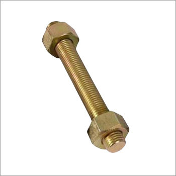 Yellow Zinc Cadmium Plated Stud Bolt