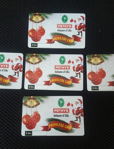 PVC Point Cards - PVC / Plastic Material, Rectangular Shape, 0.80 mm Thickness | Smooth & Glossy Surface, Unique Barcode Encoding, Flexible Build Quality