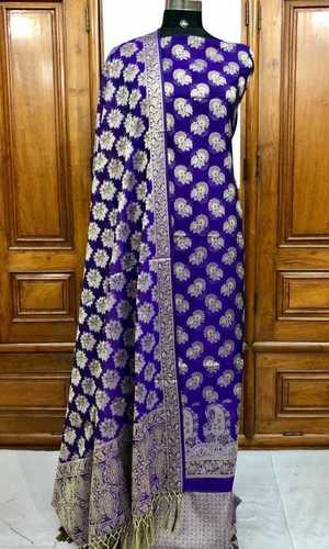 Purple colour silk suit