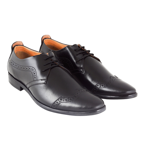 Formal Shoes - Leather Upper, Brown Color | Rubber Sole, Leather Lining, Comfortable Fit