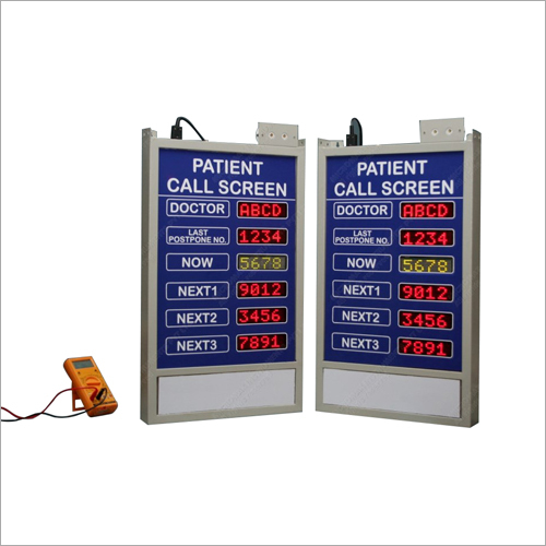 Red Patient Calling Display Board