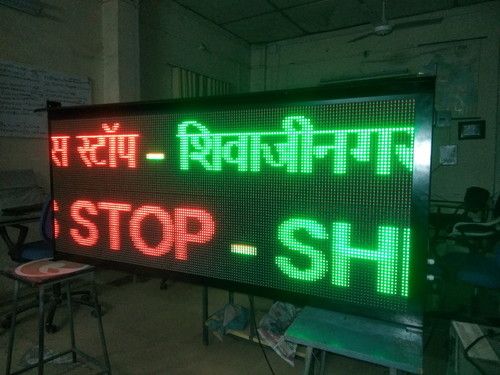Bus Stop Led Display Board Screen Dimension: Customized