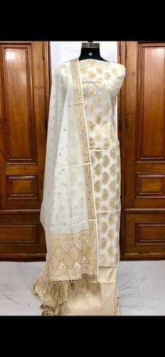 White colour silk suit