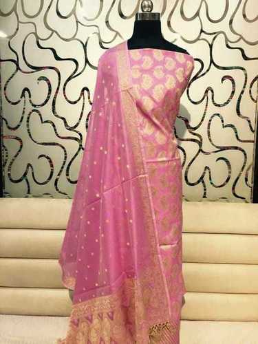 Pink colour silk suit