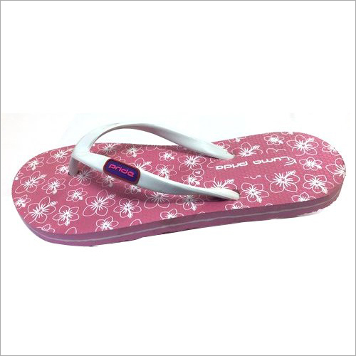 Ladies Floral Printed Slipper