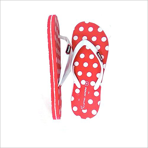 Ladies Dot Printed Slipper