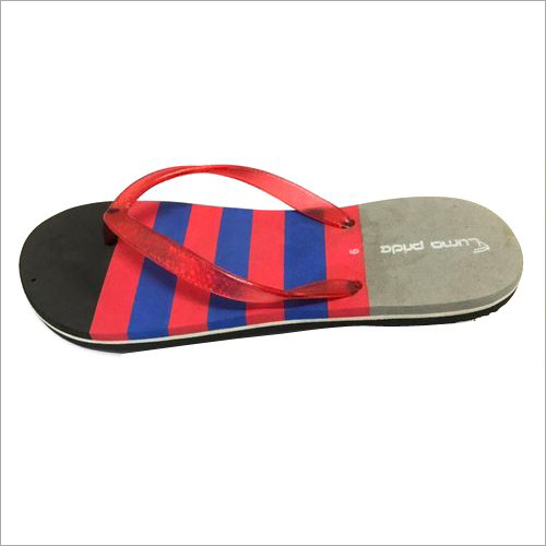 Mens Printed PU Slipper