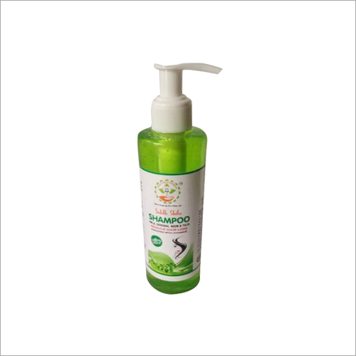 Herbal Shampoo - Plastic Bottle, 200ml, Green | Herbal Ingredients, Healthy, Shiny, Strong, Long Hair, Pump Dispenser