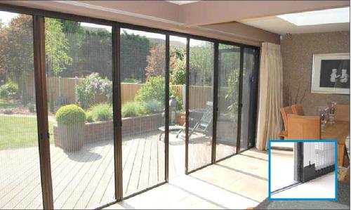 Barrier Free Mesh Door