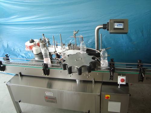 AUTOMATIC ROTARY STICKER LABELLING MACHINE