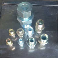 Nipple Fittings - Metal Alloy  | Silver & Golden Color, Round Shape, Leak-free, High Pressure Compatibility