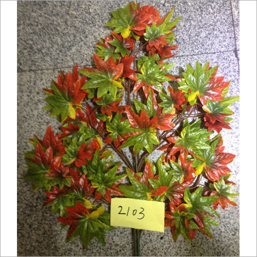 Green Red Maple Artificial Tree Leaves