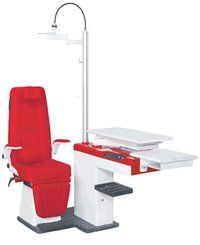 Ophthalmic Refraction Chair Unit - Color: White Red
