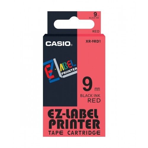 9mm Black on Red Casio Tape(G32) 