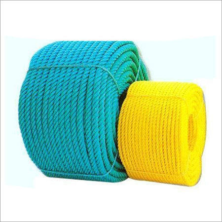 Yellow And Sky Blue Colored Packaging Rope