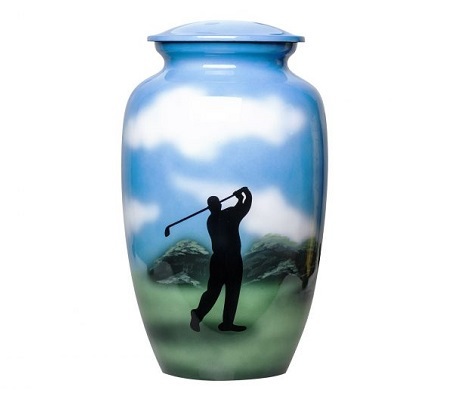 18TH HOLE GOLF URN