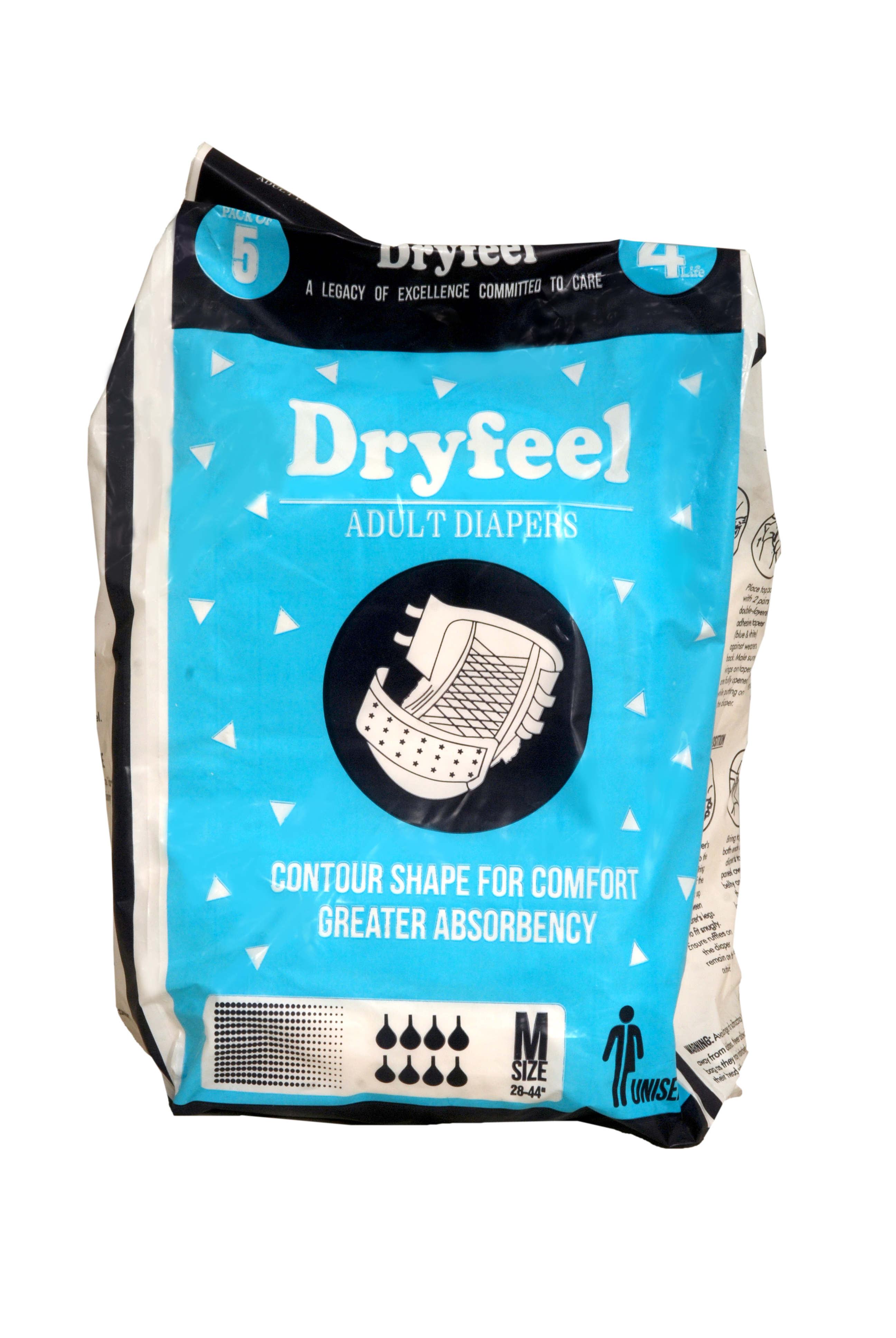 Dryfeel Contour Shaped Adult Diaper