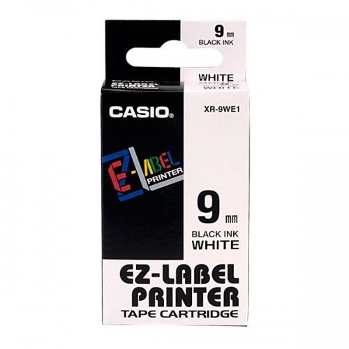 9mm Black on White Casio Tape(G14) 