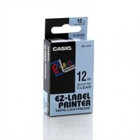 12mm Black on Clear Casio Tape(CG86)