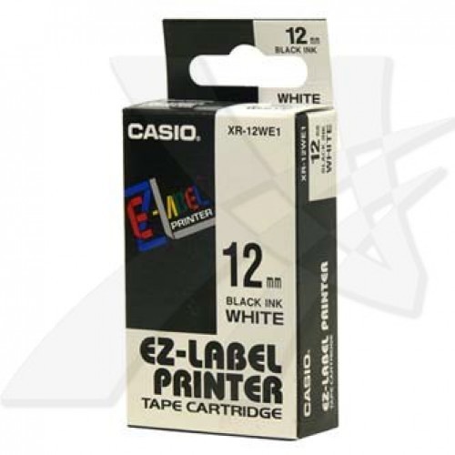 12mm Black on White Casio Tape(G31)