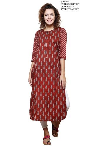 Straight Cotton Kurti