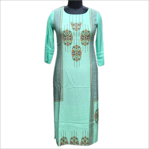Ladies Cotton Straight Kurtis