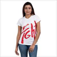 Ladies Half Sleeve Graphic T Shirt