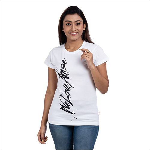 Ladies Half Sleeve Printed T Shirt