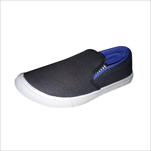 Blue Colors Mens Plain Canvas Loafer Shoes