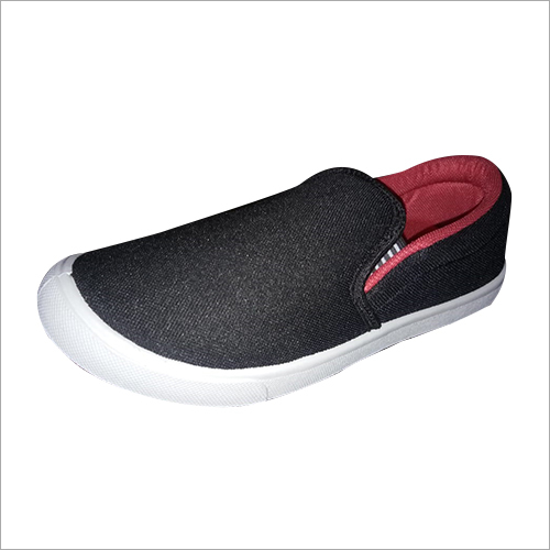 Mens Black Canvas Loafer Shoes - Canvas Material, Size 6-9, Various Colors | Washable, Cushioned Ankle, Soft Sole, Durable Design
