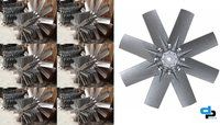 Aluminium Impeller 6 Blade Dia 355 MM