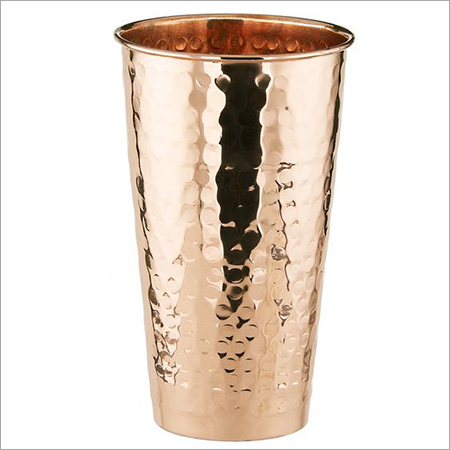 Copper Hammered Glass