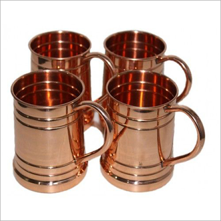 Copper Mugs and Glass