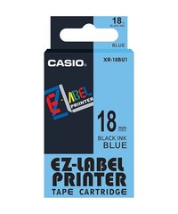 18mm Black on Blue Casio Tape(G23)