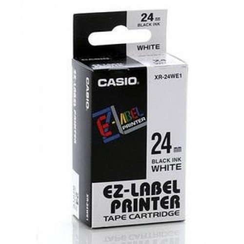 24mm Black on white Casio Tape(G27)
