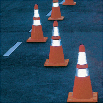 Reflective Stripe Traffic Cones By M3C REFLECTIVE PRODUCTS